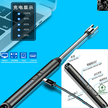 USB Electric Rechargeable Kitchen Arc Lighter